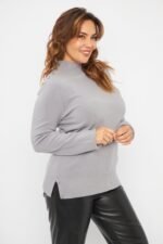 SWEATER MEDIO POLO CON DETALLE BOTONES