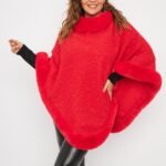 PONCHO CON PIEL