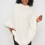 PONCHO CON PIEL