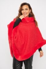 PONCHO CON PIEL - Image 2