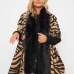 CHAL CON PIEL ANIMAL PRINT
