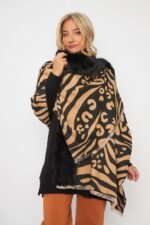 CHAL CON PIEL ANIMAL PRINT - Image 3