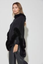 PONCHO LISO DIAG CON PIEL - Image 5