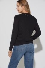 CARDIGAN CON CIERRE BORDADO CON BRILLO - Image 3