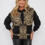 CARDIGAN ESTAMPADO CON CIERRE