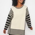 SWEATER BICOLOR CON TAJO