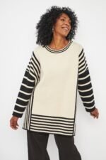 SWEATER BICOLOR CON TAJO