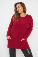 SWEATER DISE?O RECTANGULAR CON BOLSILLOS