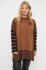 SWEATER BICOLOR CON TAJO