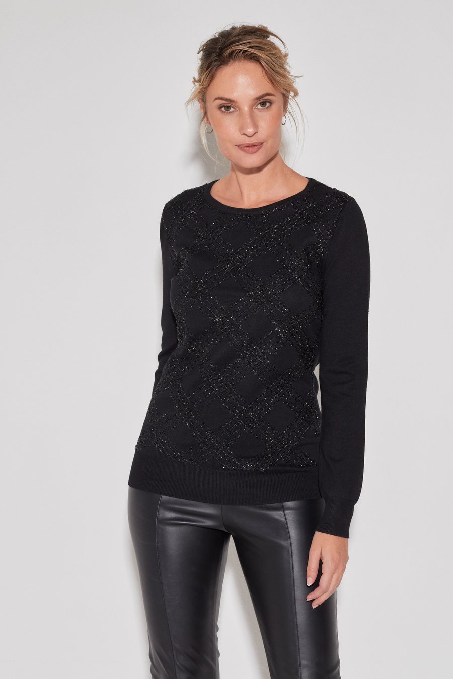 A1906-Pgold__4480.jpg SWEATER CON DETALLE LUREX - Image 1
