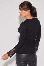 SWEATER CON ENCAJE Y PIEDRAS - Image 4