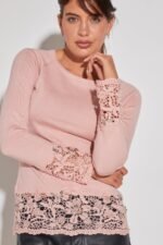 SWEATER CON ENCAJE Y PIEDRAS - Image 6