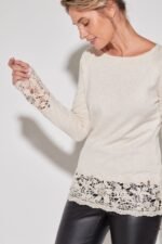 SWEATER CON ENCAJE Y PIEDRAS - Image 7