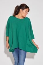 PONCHO CON DETALLE Y BOLSILLOS - Image 2