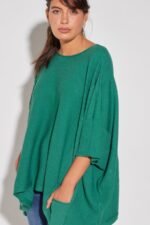 PONCHO CON DETALLE Y BOLSILLOS - Image 5