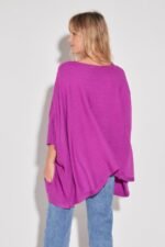PONCHO CON DETALLE Y BOLSILLOS - Image 3