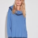 POLERA JACKARD DETALLE DAMERO
