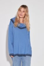 POLERA JACKARD DETALLE DAMERO