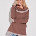 POLERA JACKARD DETALLE DAMERO