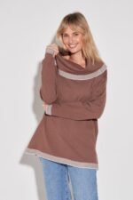 POLERA JACKARD DETALLE DAMERO