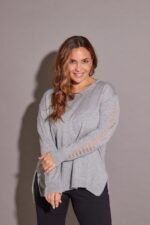 SWEATER CON DETALLES MANGAS LUREX