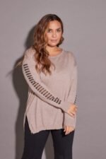 SWEATER CON DETALLES MANGAS LUREX