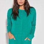 SWEATER DESCONT. CON BOLSILLOS CASHMERLIKE