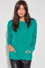 SWEATER DESCONT. CON BOLSILLOS CASHMERLIKE