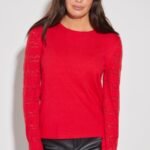 SWEATER CON MANGAS DET.MANGAS CALADA