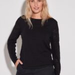 SWEATER CON MANGAS DET.MANGAS CALADA