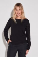 SWEATER CON MANGAS DET.MANGAS CALADA