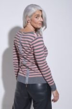 SWEATER RAYADO CON CIERRE ESPALDA - Image 4