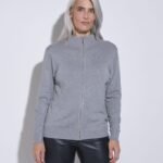 CARDIGAN CON CIERRE LISO