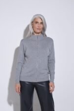 CARDIGAN CON CIERRE LISO