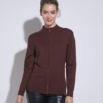 CARDIGAN CON CIERRE LISO