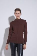 CARDIGAN CON CIERRE LISO