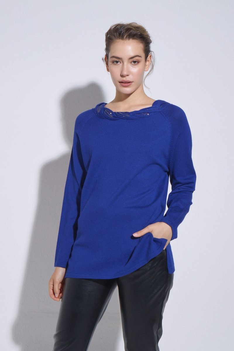 ART1913-AZUL5135-scaled-1.jpg CASACA CUELLO TRANZA - Image 1