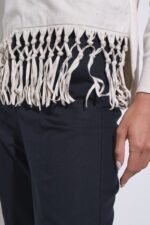 SWEATER COMBINADO SIMIL GAMUZA CON FLECOS - Image 9