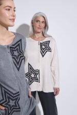 CARDIGAN CON CIERRE ESTRELLA BORDADA CON PIEDRAS - Image 6
