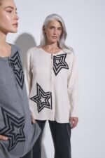 CARDIGAN CON CIERRE ESTRELLA BORDADA CON PIEDRAS - Image 4