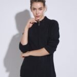CARDIGAN CON CIERRE CASHMERE LIKE
