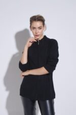 CARDIGAN CON CIERRE CASHMERE LIKE