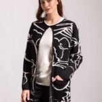 SACO LARGO BICOLOR CON BOLSILLOS