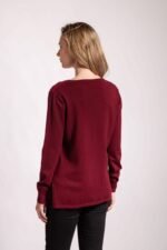 SWEATER COMBINADO SIMIL GAMUZA CON FLECOS - Image 5