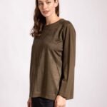 SWEATER COMBINADO CON SIMIL GAMUZA PIEDRAS