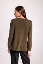 SWEATER COMBINADO CON SIMIL GAMUZA PIEDRAS - Image 2