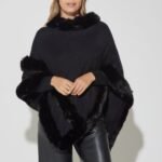 PONCHO LISO DIAG CON PIEL