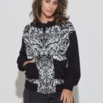 CARDIGAN ESTAMPADO CON CIERRE