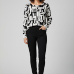 Sweater Estampado Bicolor