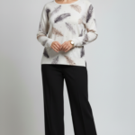 Sweater Estampado Plumitas